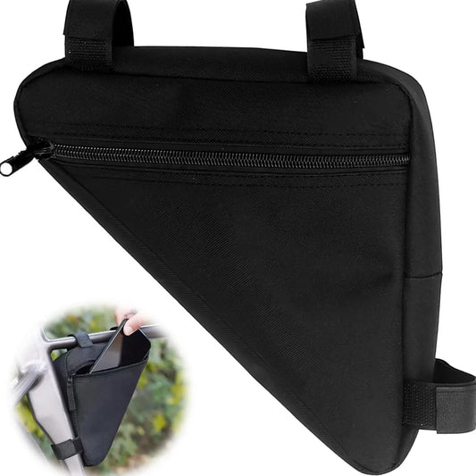 Dreieckige Fahrradtasche für Lenker und Rahmen
