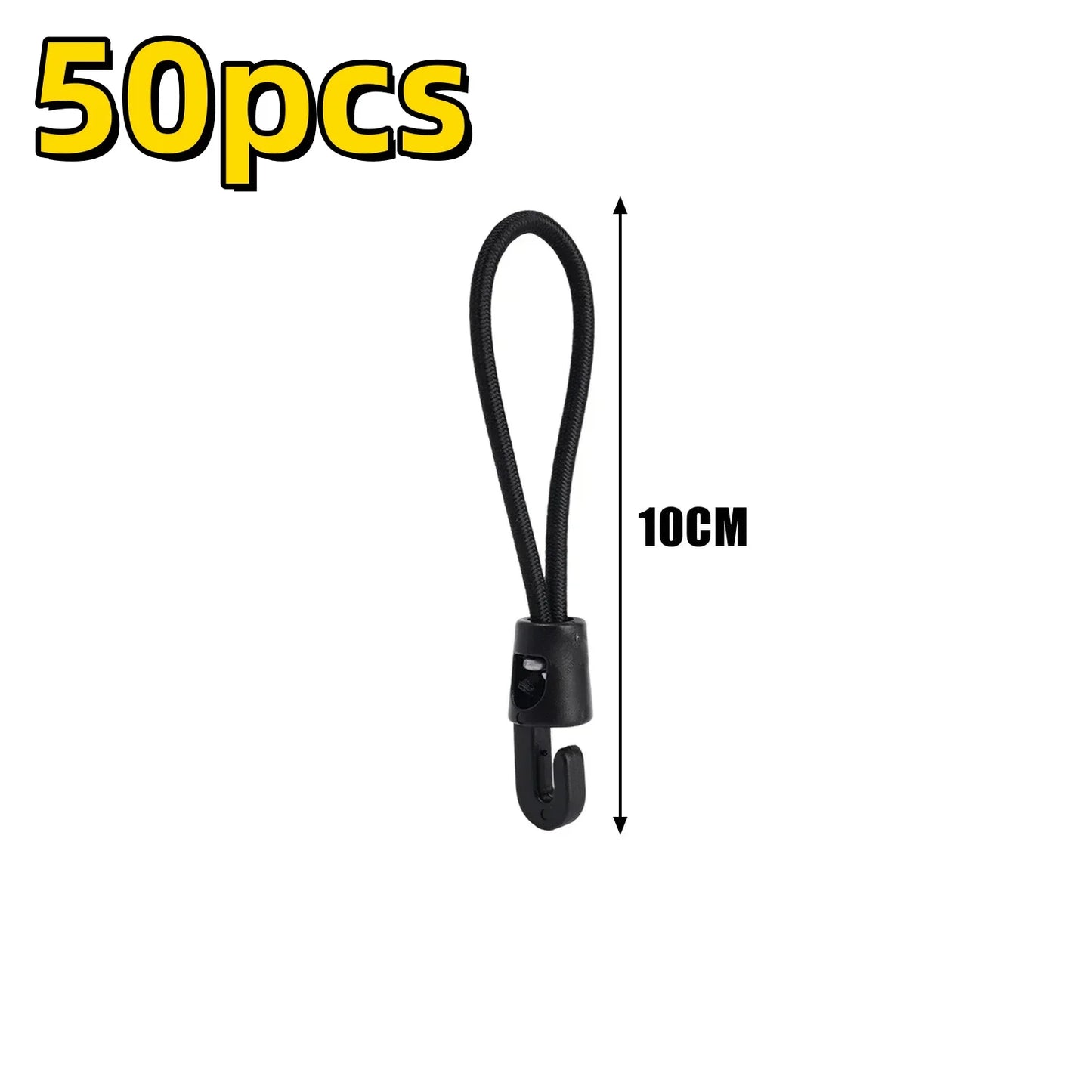 Bungee Cord mit Haken 100 Stück – Hoch elastisch