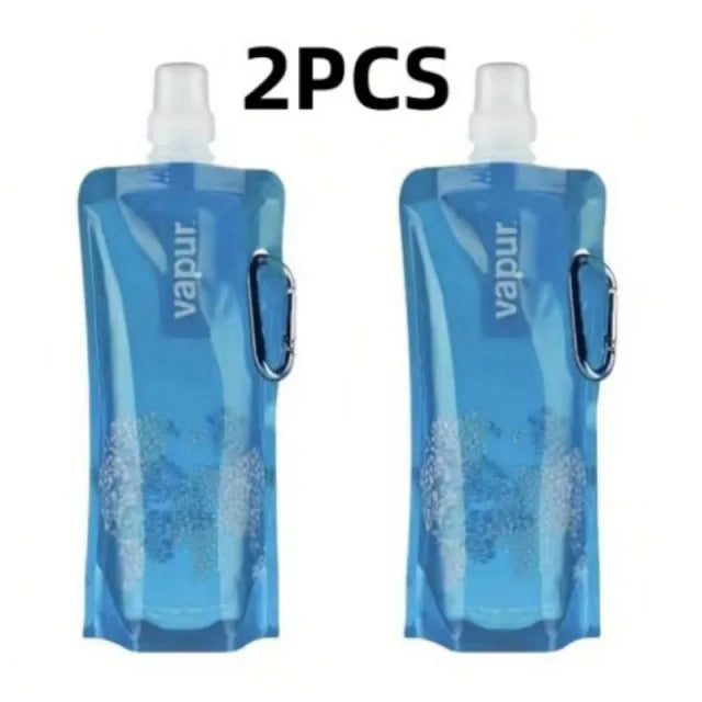 500ML Faltbare Silikon Trinkflasche für Outdoor Aktivitäten