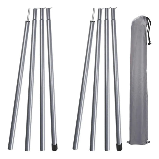 2m Teleskop Zeltstangen Set aus 2 leichten, verstellbaren – clever-campen Camping & Outdoor Schweiz