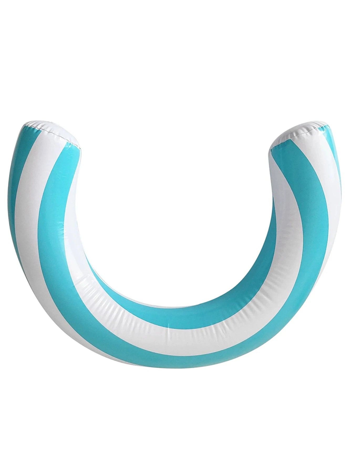 Gestreifter U-förmiger PVC Schwimmring für Pool und Strand