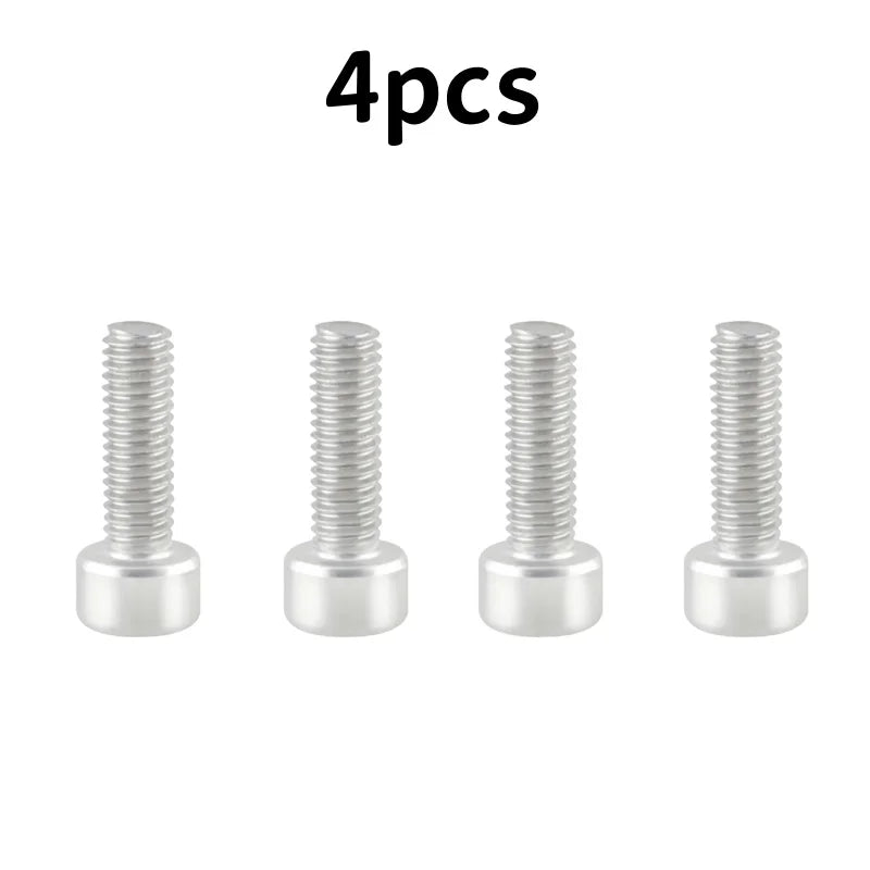 4 Stück Wasserflaschen Halter Schrauben Set Aluminium