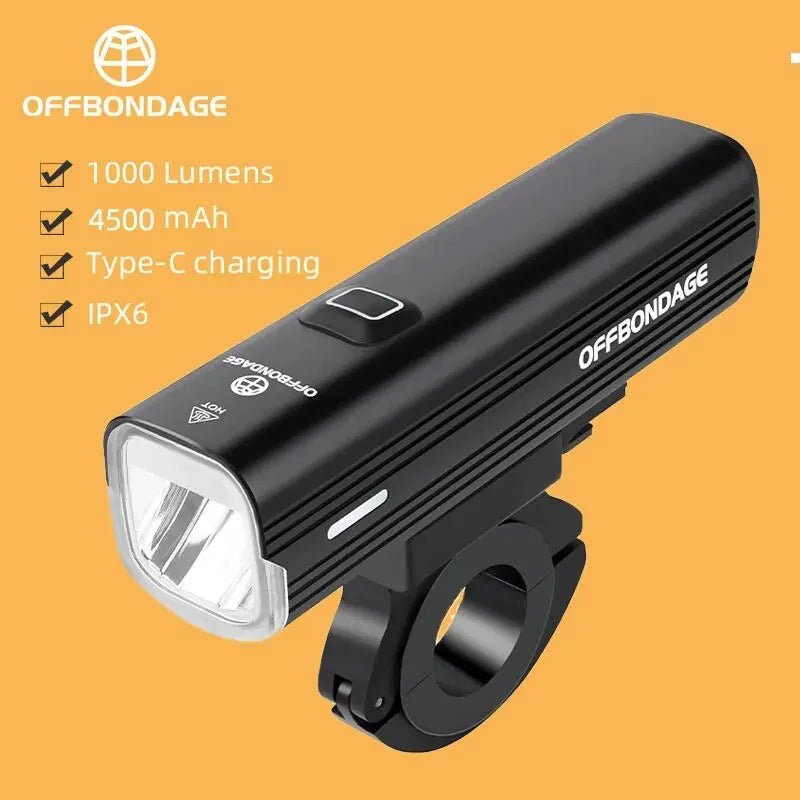 1000Lumen Fahrrad Stirnlampe mit USB-Ladung