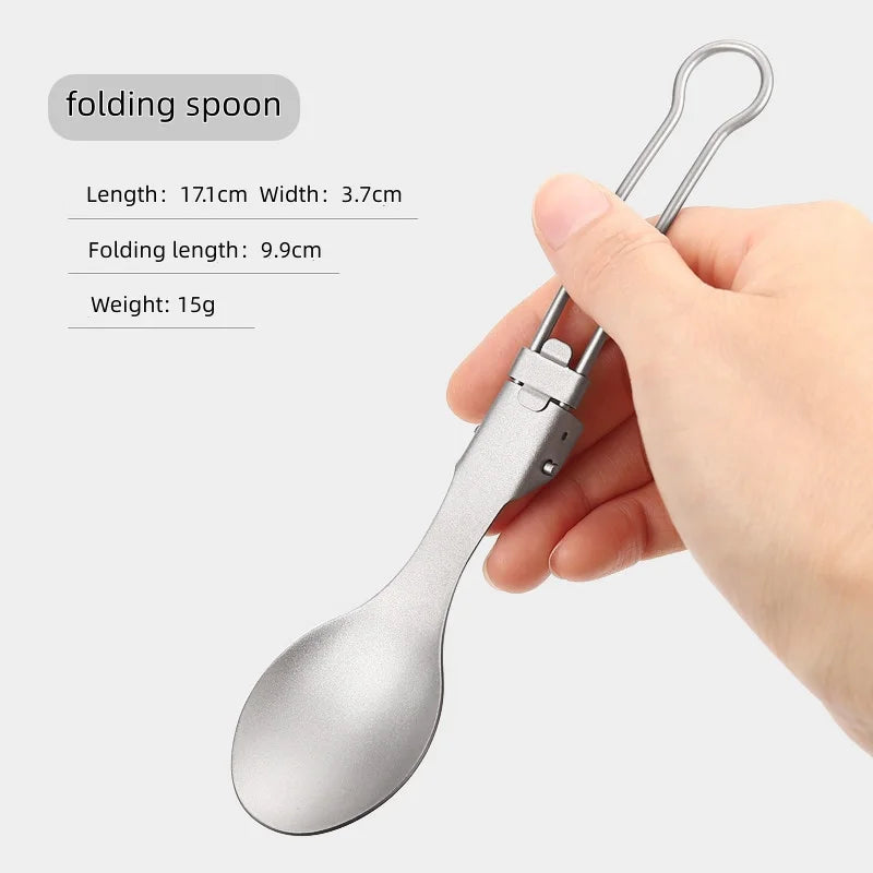 Titanium Faltbesteck Set für Camping und Outdoor
