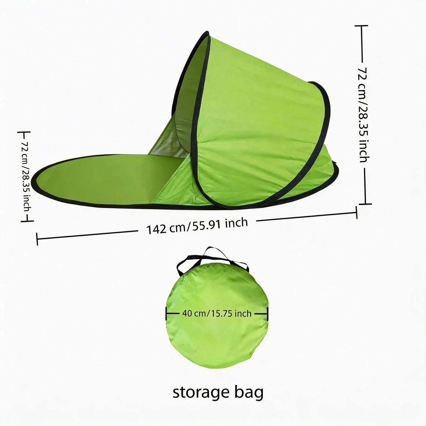 Pop-Up Strandzelt mit UV-Schutz für Angler