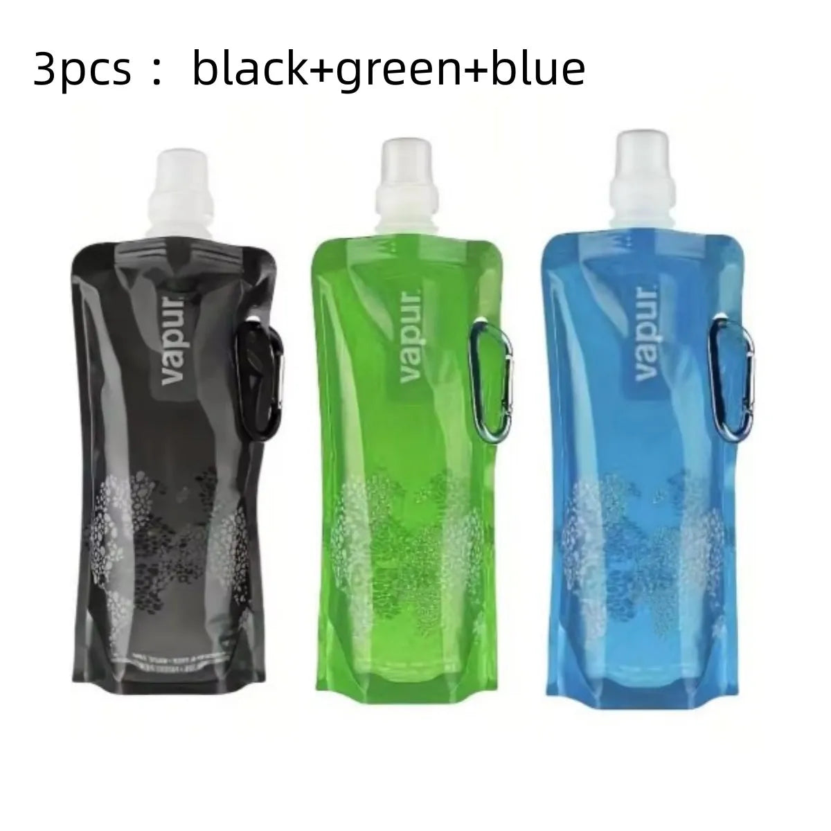500ML Faltbare Silikon Trinkflasche für Outdoor Aktivitäten