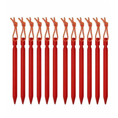 Aluminium Zeltpflöcke 18cm mit reflektierendem Seil – clever-campen Camping & Outdoor Schweiz