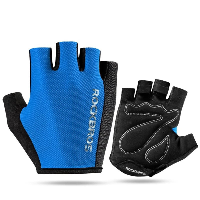 ROCKBROS Fahrradhandschuhe Halbfinger Atmungsaktiv
