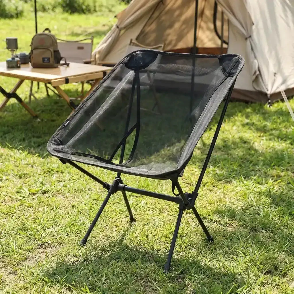 Atmungsaktiver Campingstuhl aus Aluminium für Angler – clever-campen Camping & Outdoor Schweiz