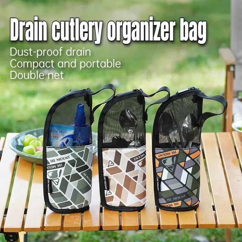 Wasserdichte Besteck-Organizer-Tasche für Camping – clever-campen Camping & Outdoor Schweiz