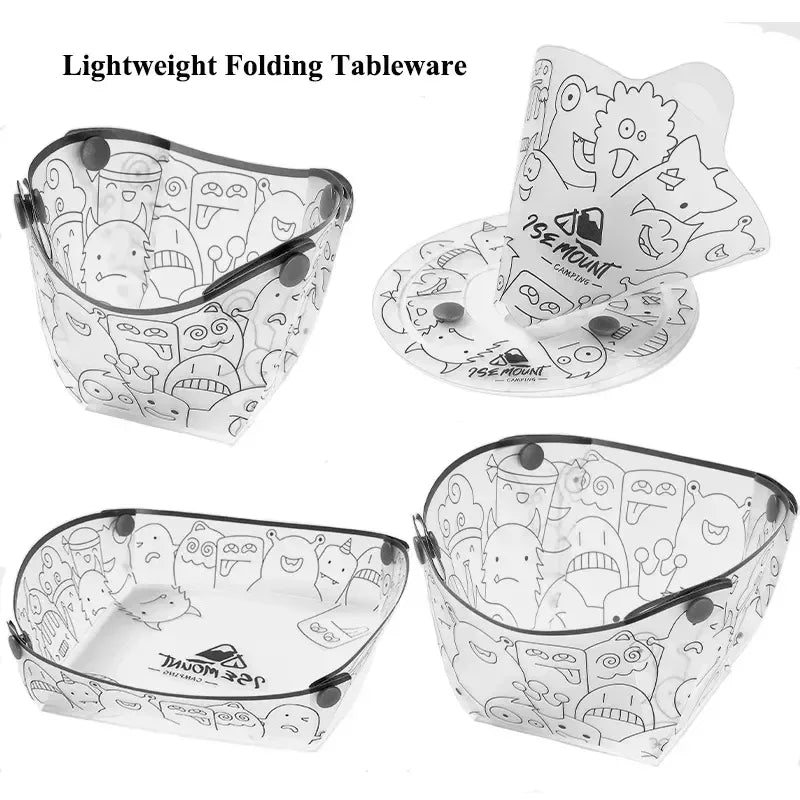 Leichtes faltbares Campinggeschirr Set – Schalen, Teller – clever-campen Camping & Outdoor Schweiz