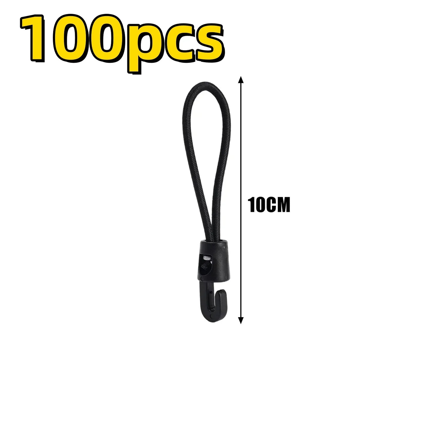 Bungee Cord mit Haken 100 Stück – Hoch elastisch
