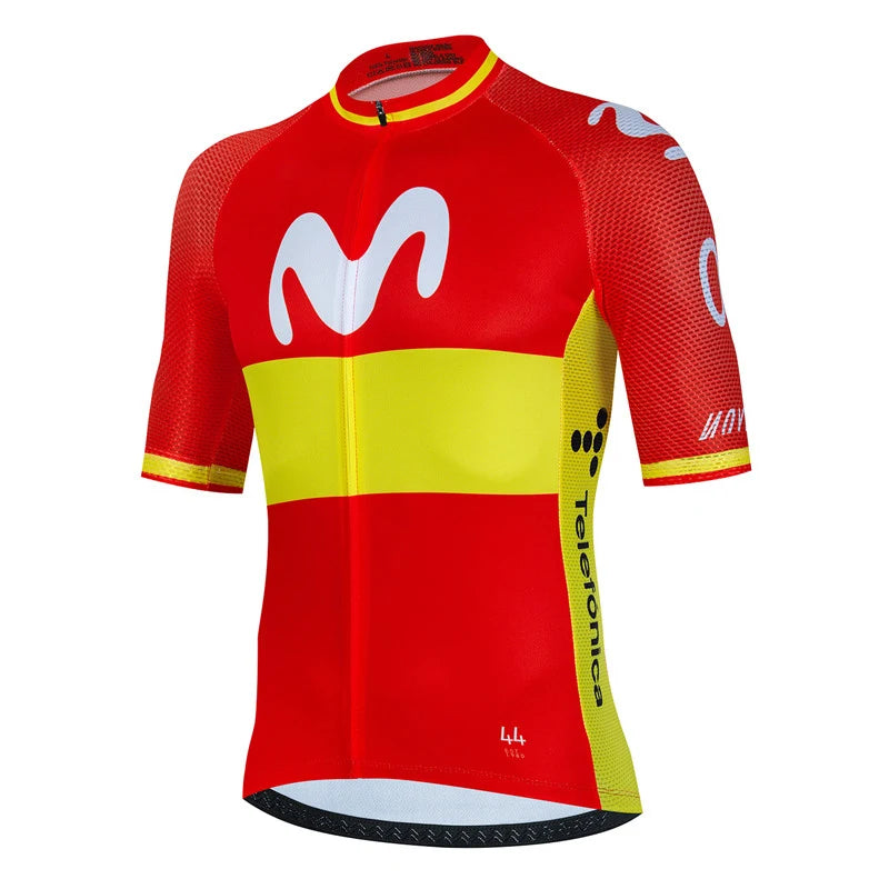 Movistar Fahrradtrikot Set Kurzarm Spanien Herren