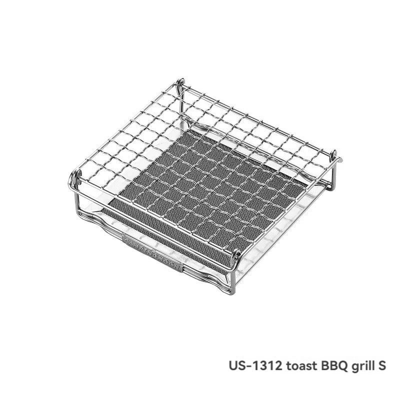 Campingmooon Edelstahl Klappgrill für Gasherd