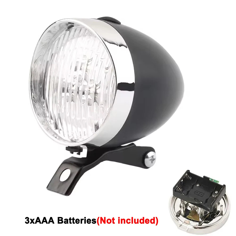 Vintage Fahrrad Frontlicht 3 LED Retro Design