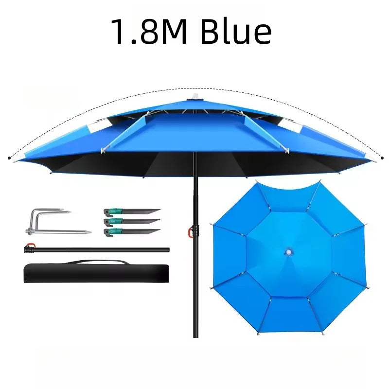 Fischer-Sonnenschirm 360° verstellbar UV-Schutz wasserdicht