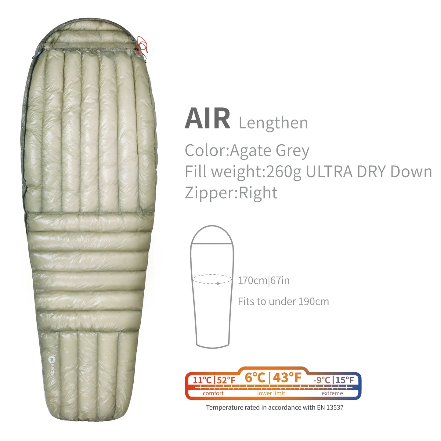 AEGISMAX AIR Upgrade 10D 800FP Daunenschlafsack