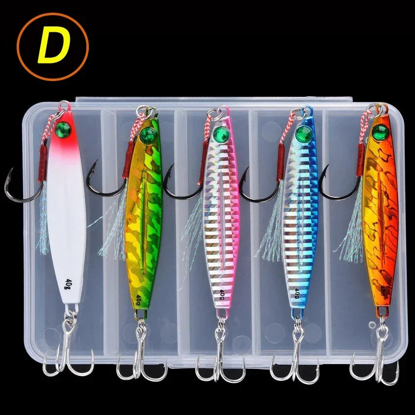 Metal Jig Angelköder 7g-40g für Salzwasserfischen