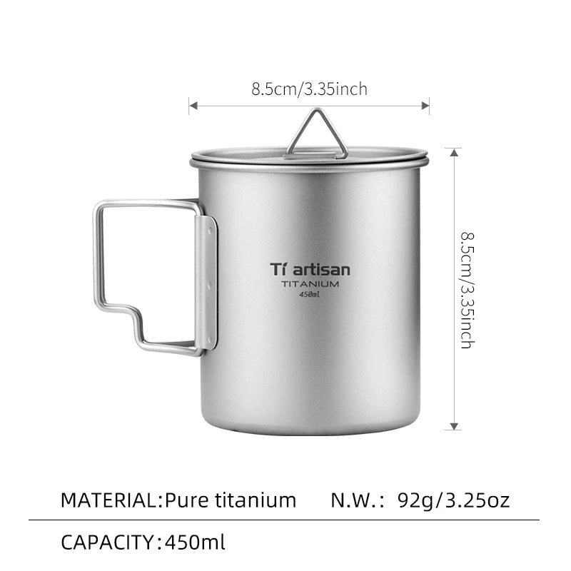 Tiartisan Titan Camping Geschirrset mit Töpfen und Besteck