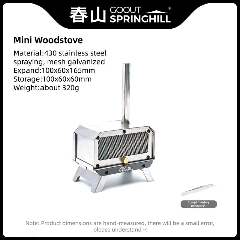 Goout Springhill Mini Holzofen – Tragbarer Campingkocher