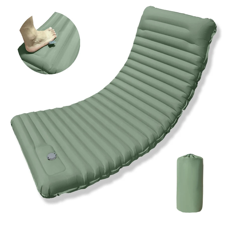 Ultraleichte Isomatte mit Kissen für Camping und Reisen