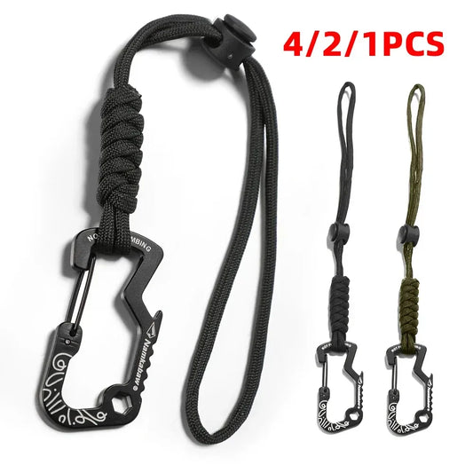 Multifunktionaler taktischer Karabiner mit Paracord – clever-campen Camping & Outdoor Schweiz
