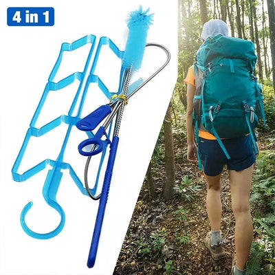 4-in-1 Reinigungsset für Trinkblasen & Wasserbeutel – clever-campen Camping & Outdoor Schweiz