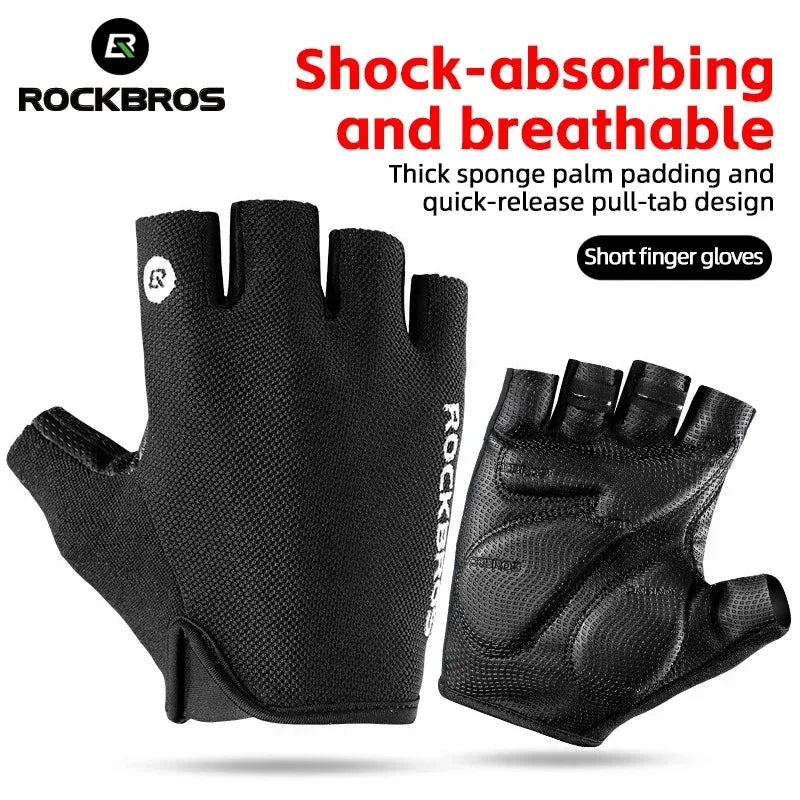 ROCKBROS Fahrradhandschuhe Halbfinger Atmungsaktiv – clever-campen Camping & Outdoor Schweiz