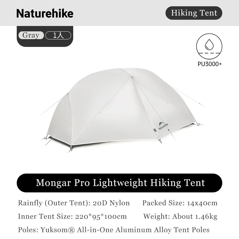 Naturehike Mongar Pro Ultralight Zelt für 1-2 Personen