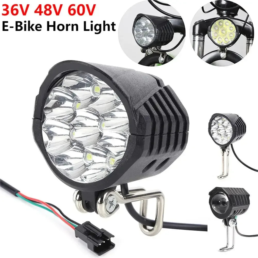 E-Bike Horn Beleuchtung 2in1 9LED 18W für 36V 48V 60V – clever-campen Camping & Outdoor Schweiz