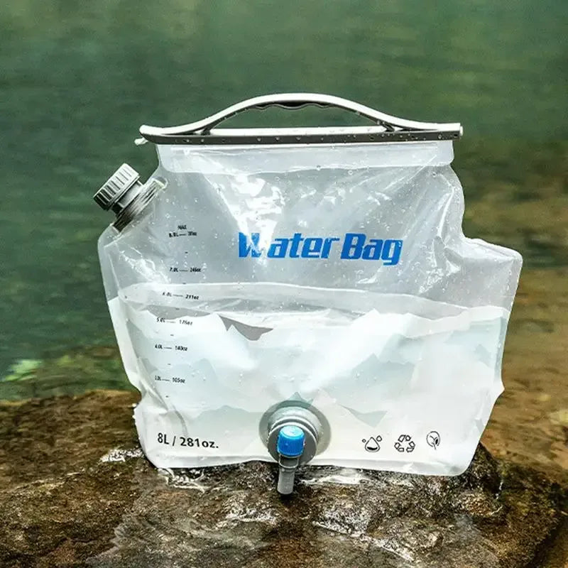 8L Camping Wasserbeutel mit Hahn – Faltbarer Wasserbehälter – clever-campen Camping & Outdoor Schweiz
