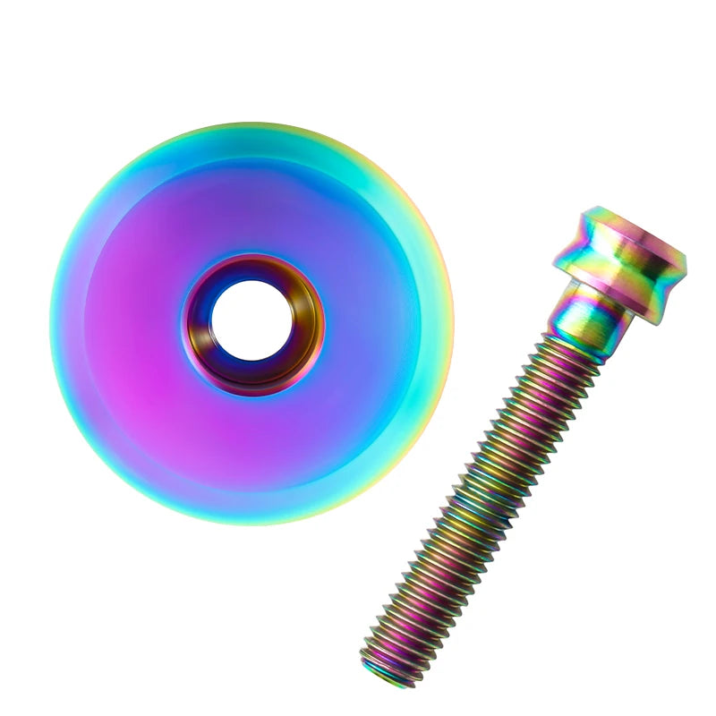 MUQZI Titan Kopfkappe 1-1/8" mit Titan Schraube M6 x 35mm