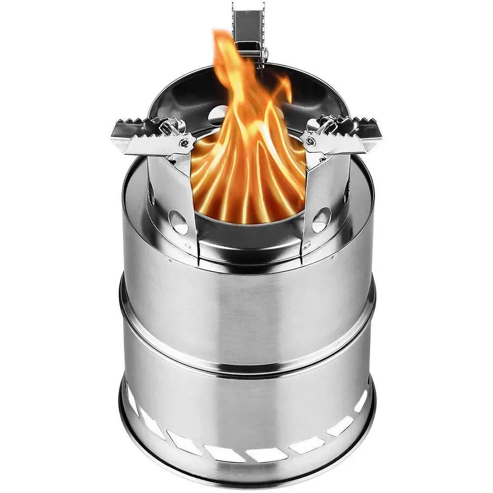 Leichter Edelstahl Campingkocher für Picknick und BBQ – clever-campen Camping & Outdoor Schweiz