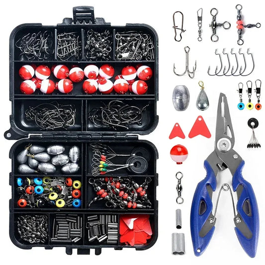 Vielseitiges Angelzubehör Set mit Tackle Box und Zange – clever-campen Camping & Outdoor Schweiz