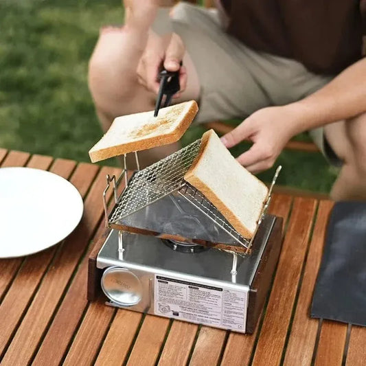 Faltbares Toaster-Rack aus Edelstahl für Camping – clever-campen Camping & Outdoor Schweiz