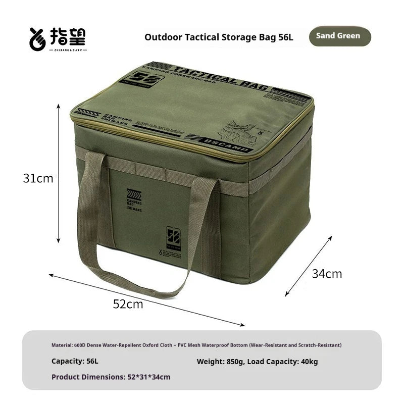 Taktische Camping Kochgeschirr Tasche 56L wasserdicht