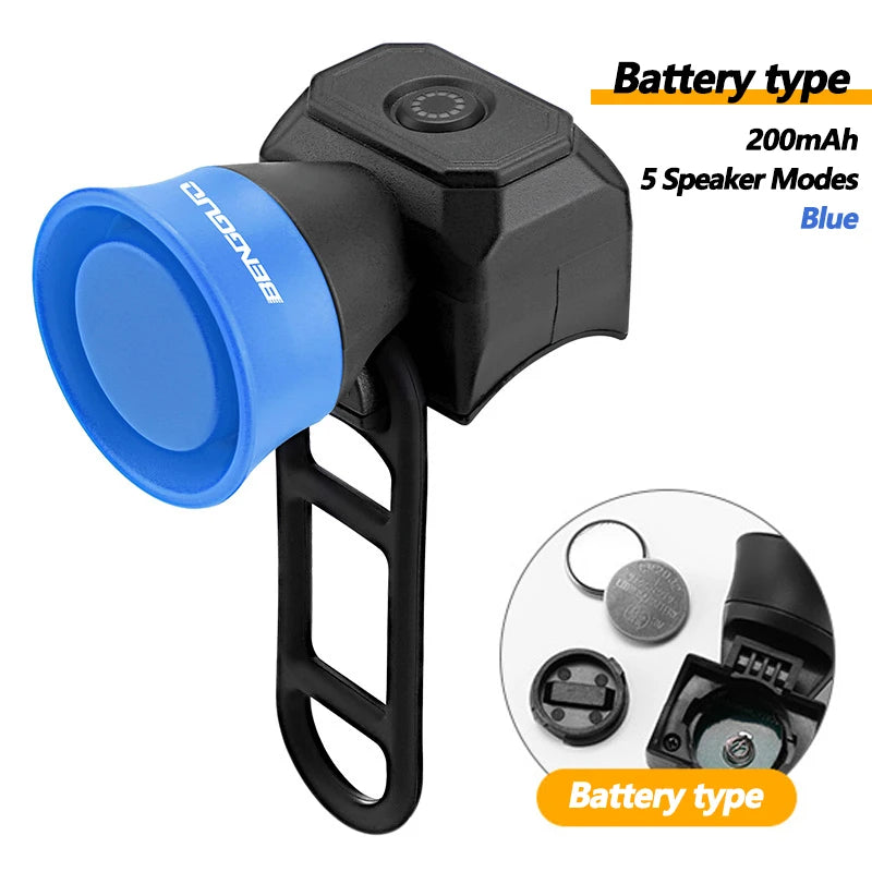 5-Modi Fahrradklingel Mountain Bike Mini Batterie