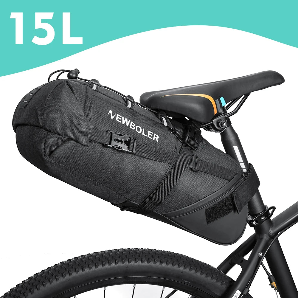 Wasserdichte 15L Fahrradtasche für Sattel | clever-campen