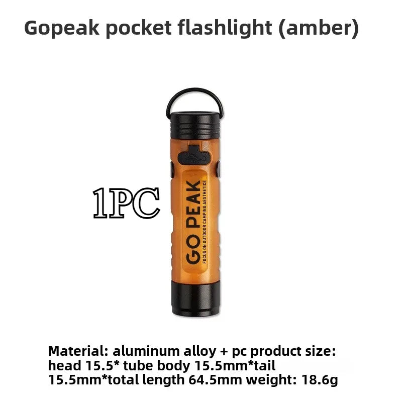 GOPEAK Mini Taschenlampe mit Schlüsselanhänger für Outdoor