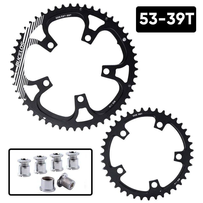 BUCKLOS Kettenblatt 110 BCD für Rennrad 34/36/39/50/52/53T