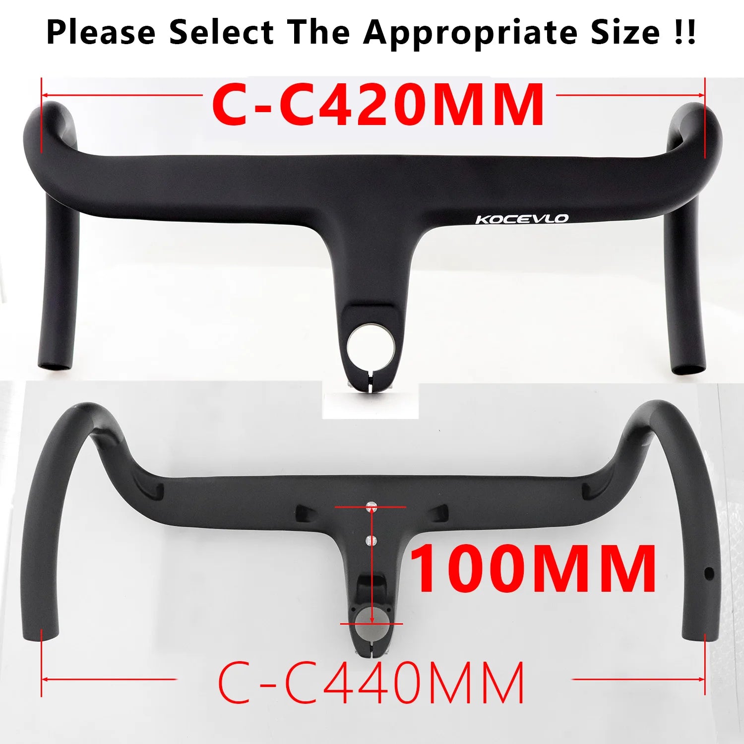 KOCEVLO X01 Carbon Fahrradlenker mit Spacer für 28.6mm