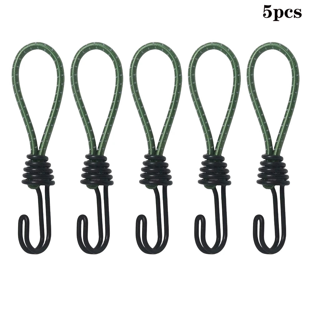 4er Set Gummiseil mit Haken für Camping und Outdoor