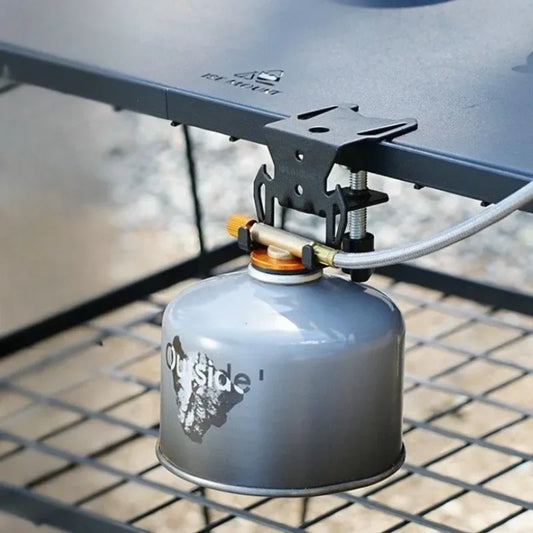 Gasflaschen-Haken für Campingtische – clever-campen Camping & Outdoor Schweiz