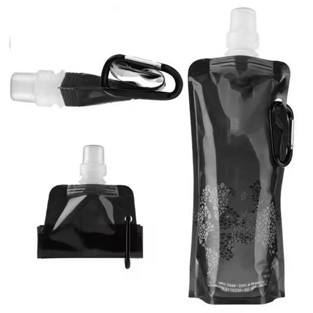 500ML Faltbare Silikon Trinkflasche für Outdoor Aktivitäten