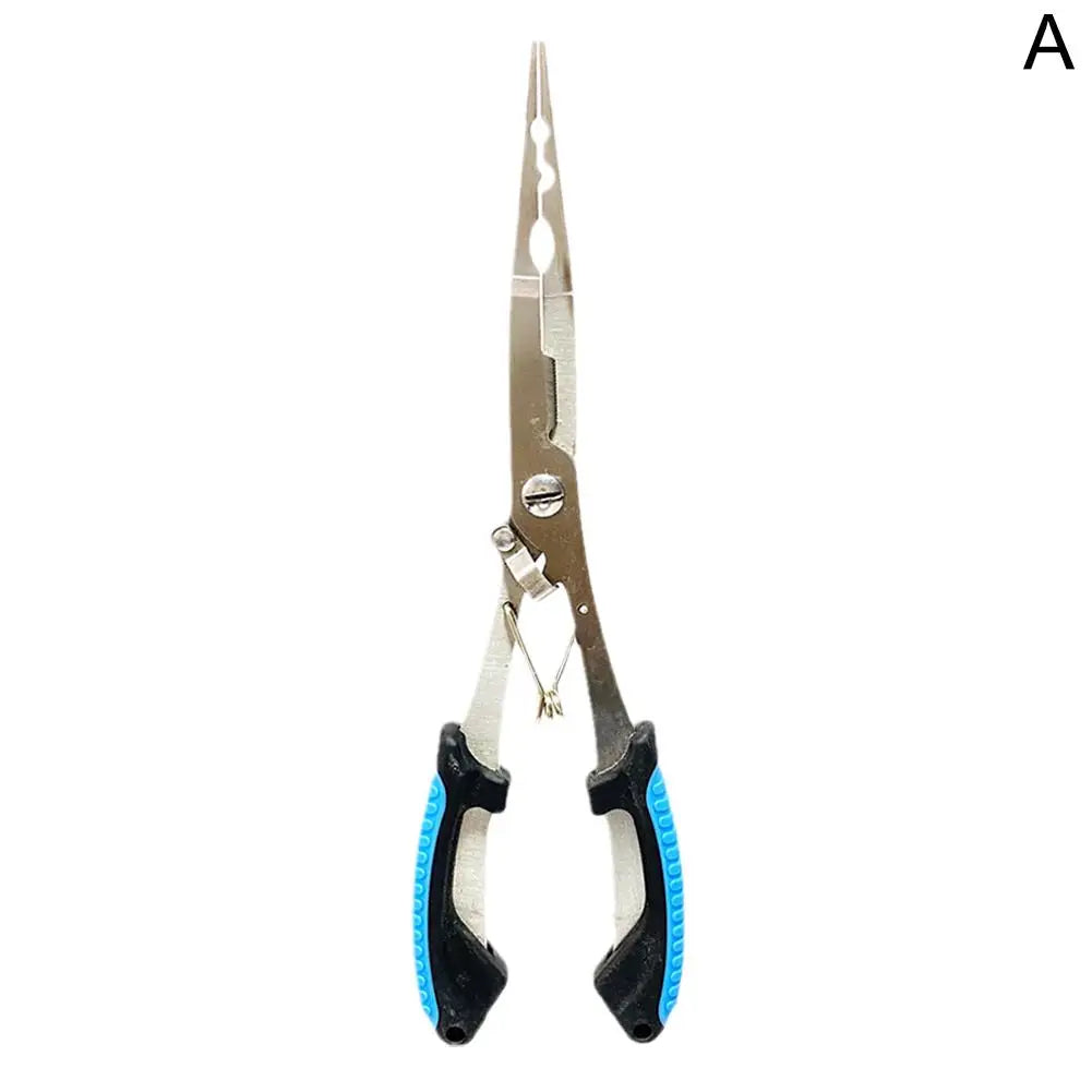 Edelstahl Angelzange mit langem Hals