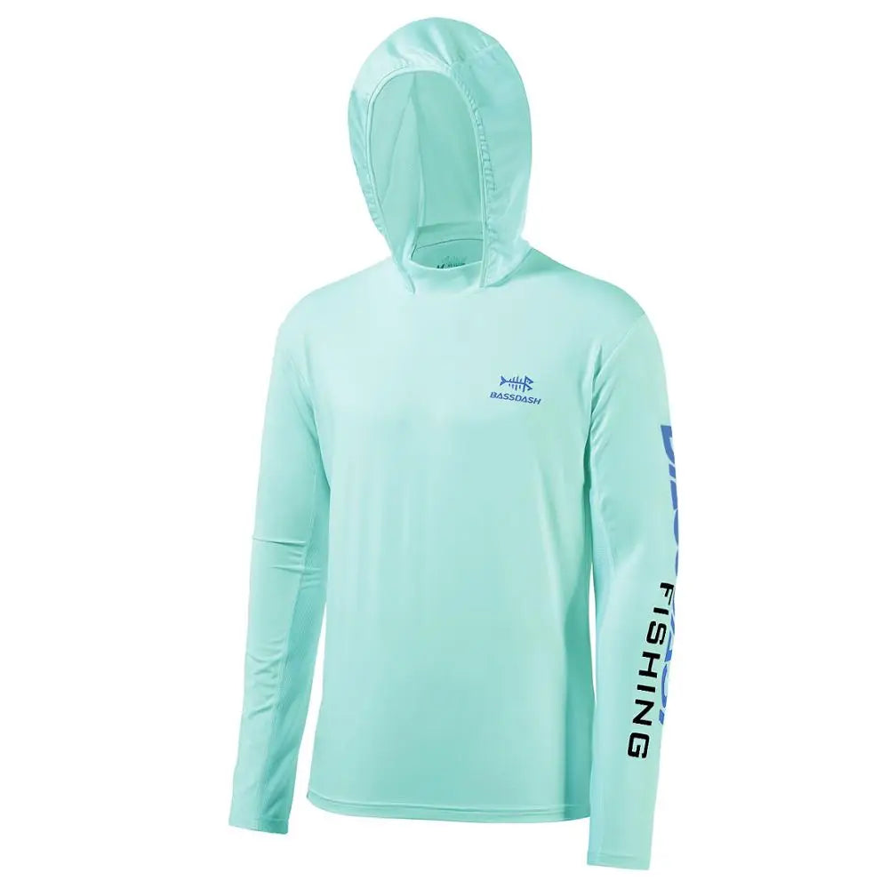 UV-Schutz Angler-Hemd mit Kapuze für Herren