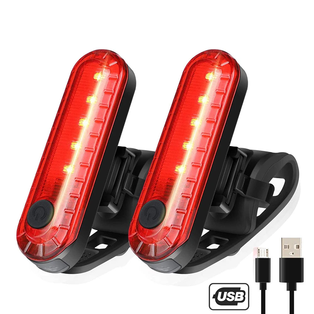 USB wiederaufladbare Rücklichter für Fahrräder – ultra hell