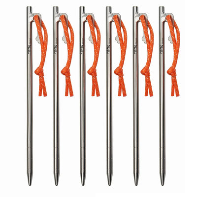 TiTo Titanlegierungen Zeltspitzen 6er Set für Camping – clever-campen Camping & Outdoor Schweiz