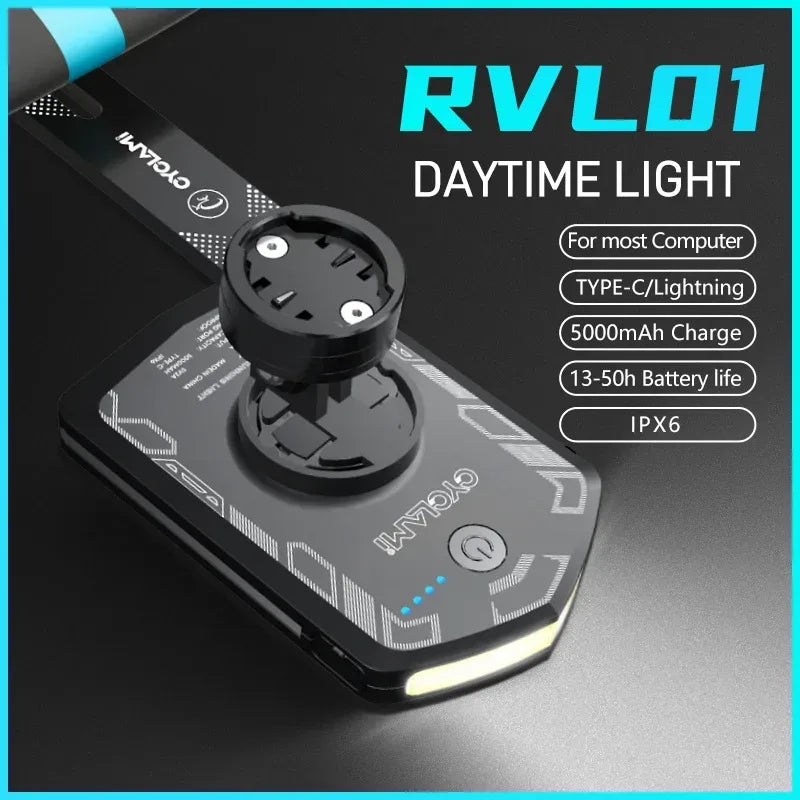 CYCLAMI RVL01 Fahrrad-Frontlicht 5000mAh für Sicherheit – clever-campen Camping & Outdoor Schweiz