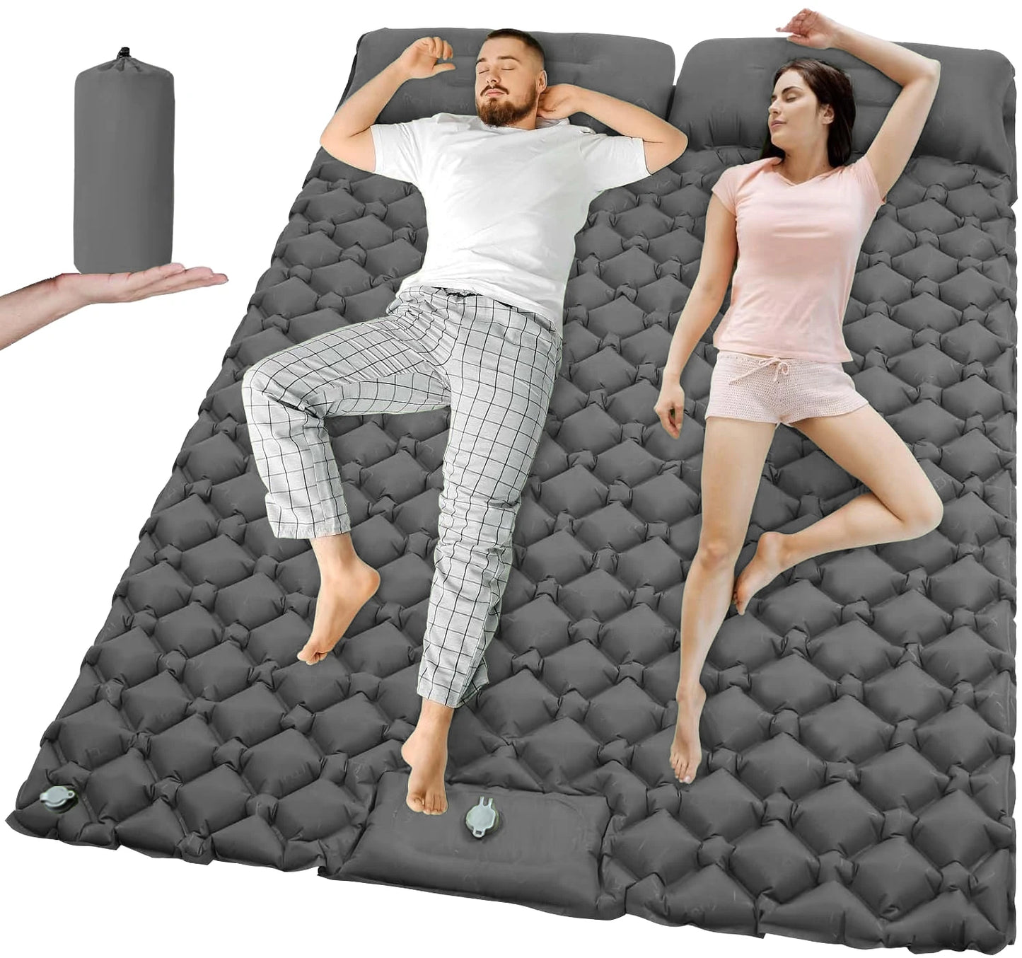 Doppel Isomatte aufblasbar für Camping & Outdoor